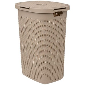 Abfallbehälter rattan 60l leinen - 5five