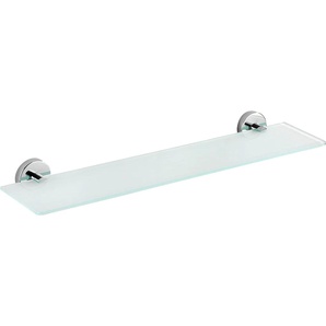 Ablageregal WENKO Capri Regale Gr. B/H/T: 14,5 cm x 6 cm x 60 cm, silberfarben (chrom, ablage: satiniert) Duschablage Duschzubehör 1 Ablage