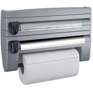 Abroller 3-fach | silber | Kunststoff | 40 cm | 26 cm | cm 11,0 |