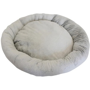 ABUKI Tierbett Donut Tierbetten BxLxH: 100x100x20 cm, hellgrau Gr. B/H/L: 100 cm x 20 cm x 100 cm, grau Hundebetten -decken