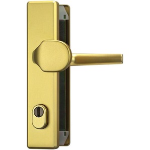 Abus - Schutzbeschlag HLZS814 - kantige Form-Klinke-Knauf-Messing