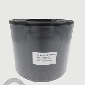 ABZ-Zaunsysteme GmbH ABZ GAMMA LIGHT Sichtschutzstreifen 2,5 m anthrazitgrau 10 Stück GLO692454382