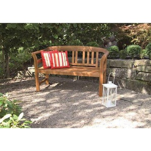 Acamp Gartenbank, Akazie, Holz, Akazie, Hartholz, 2-Sitzer, 50x80x130 cm, abwischbar, Gartenmöbel, Gartenbänke