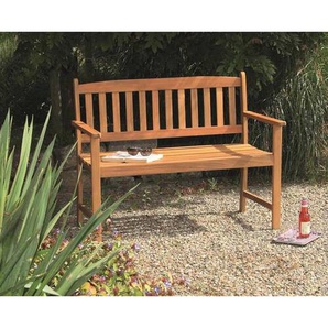 Acamp Gartenbank, Akazie, Holz, Akazie, Hartholz, 2-Sitzer, 56x86x110 cm, abwischbar, Gartenmöbel, Gartenbänke