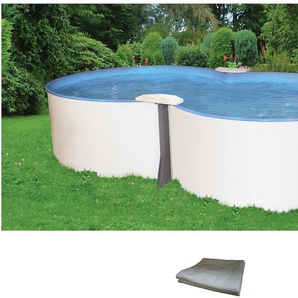 Achtformpool MY POOL BWT Premium Schwimmbecken Gr. B/H/L: Breite 360 cm x Höhe 135 cm x Länge 625 cm, 24000 l, weiß Achtformpools 2-tlg., BxLxH: 360x625x135 cm