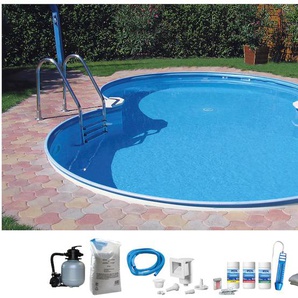 Achtformpool MY POOL BWT Schwimmbecken Gr. B/H/L: Breite 320 cm x Höhe 120 cm x Länge 525 cm, 16000 l, weiß Achtformpools 7-tlg., BxLxH: 320x525x120 cm