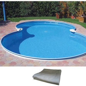 Achtformpool MY POOL BWT Schwimmbecken Gr. B/H/L: Breite 360 cm x Höhe 120 cm x Länge 625 cm, 13000 l, weiß Achtformpools Keine Stanzung in der Stahlwand für Einbauskimmer und Einlaufdüse