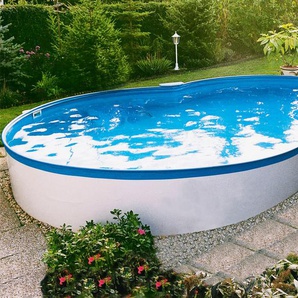 Achtformpool MY POOL BWT Standard Schwimmbecken Gr. B/H/L: Breite 320 cm x Höhe 110 cm x Länge 525 cm, 15000 l, weiß Achtformpools
