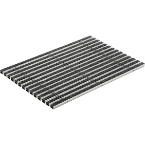 ACO Schuhabstreifermatte Alu anthrazit, mit Ripsstreifen, 60 x 40 x 2 cm GLO779300642