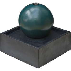 AcquaArte Gartenbrunnen STENI, 50 cm Breite, Wasserspiel mit LED Kugel ⌀: 33 cm, BxTxH: 50x50x53 cm