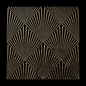 Acrylglasbild LEONIQUE Abstrakte Formen - Acrylbilder mit Blattgold veredelt Bilder Gr. B/H: 40 cm x 40 cm, Acrylglasbild mit Blattgold, 1 St., goldfarben (gold) Acrylglasbilder Goldveredelung, Handgearbeitet, Gerahmt, Edel