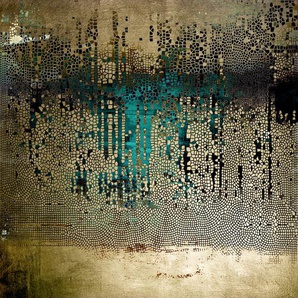 Acrylglasbild QUEENCE Muster Bilder Gr. B/H/T: 60 cm x 60 cm x 2,4 cm, goldfarben Acrylglasbilder