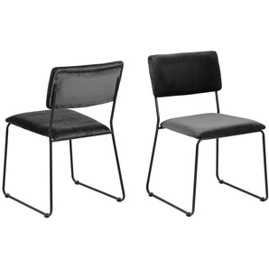 Actona Cornelia Esszimmerstuhl Stahl/Stoff