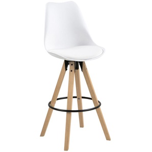 Actona Dima Barhocker Rubberwood/Leder look