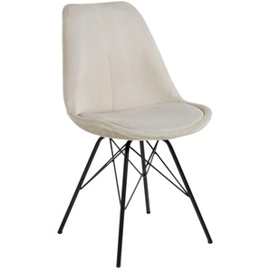 Actona Eris Esszimmerstuhl Stahl/Stoff