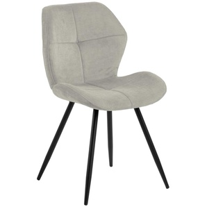 Actona Petri Esszimmerstuhl Stahl/Stoff