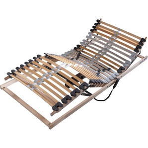 Lattenrost mit Motor ADA TRENDLINE 2507 MO Lattenroste Gr. B/L: 120 cm x 200 cm, 130 kg, beige (naturbelassen) Lattenrost für Übergewichtige
