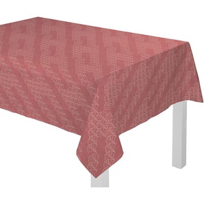 Tischdecke ADAM Argentinian Criolla Tischdecken Gr. Ø 145 cm, rund, rot (dunkelrot) Tischdecken