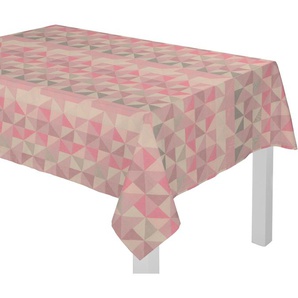 Tischdecke ADAM Bio Bel Tischdecken Gr. B/L: 145 cm x 220 cm, eckig, rosa Tischdecken