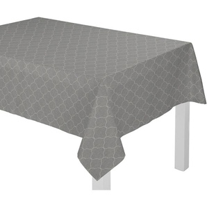 Tischdecke ADAM Indian Cortezada Light Tischdecken Gr. B/L: 130 cm x 220 cm, eckig, grau (dunkelgrau) Tischdecken