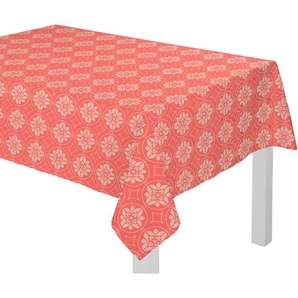 Tischdecke ADAM Romantic Puligny Light Tischdecken Gr. B/L: 130 cm x 220 cm, eckig, rot Tischdecken