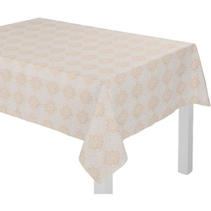 Tischdecke ADAM Romantic Puligny Tischdecken Gr. Ø 145 cm, rund, beige (naturweiß) Tischdecken
