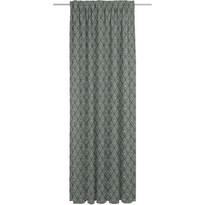 Vorhang ADAM Feathers Gardinen Gr. 245 cm, Multifunktionsband, 142 cm, blau (blaugrau) Esszimmergardinen nachhaltig aus Bio-Baumwolle