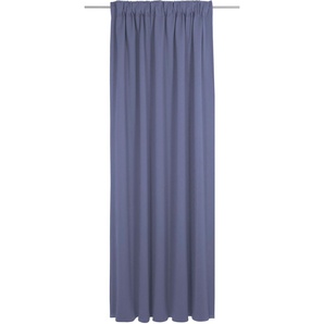 Vorhang ADAM Uni Collection Gardinen Gr. 145 cm, Multifunktionsband, 142 cm, blau (royalblau) Esszimmergardinen nachhaltig aus Bio-Baumwolle