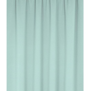 Vorhang ADAM Uni Collection Gardinen Gr. 175 cm, Multifunktionsband, 142 cm, blau (hellblau) Esszimmergardinen nachhaltig aus Bio-Baumwolle