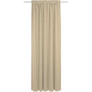 Vorhang ADAM Uni Collection Gardinen Gr. 245 cm, Multifunktionsband, 142 cm, beige Esszimmergardinen nachhaltig aus Bio-Baumwolle