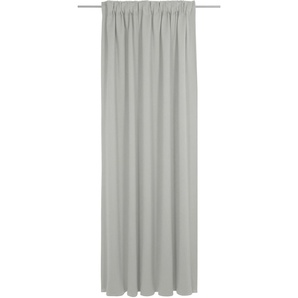 Vorhang ADAM Uni Collection light Gardinen Gr. 245 cm, Multifunktionsband, 142 cm, grau (hellgrau) Esszimmergardinen nachhaltig aus Bio-Baumwolle
