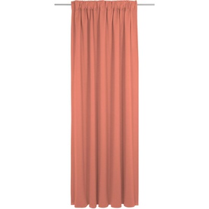 Vorhang ADAM Uni Collection light Gardinen Gr. 245 cm, Multifunktionsband, 142 cm, orange Esszimmergardinen nachhaltig aus Bio-Baumwolle
