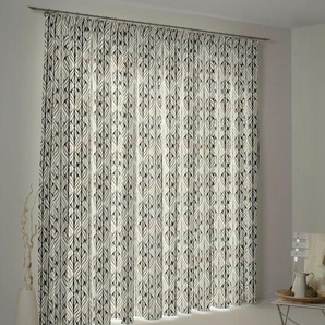 Adam Vorhang Wave, Kräuselband (1 St), blickdicht, Jacquard, aus Bio-Baumwolle