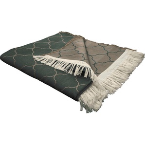 Wohndecke ADAM Indian Cortezada Wohndecken Gr. B/L: 145 cm x 190 cm, braun (schlamm) Baumwolldecken mit tollem Muster, Kuscheldecke