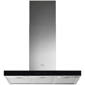 AEG Dunstabzugshaube , Edelstahl , Metall , 89.8x60-120.4x46 cm , elektronische Steuerung, Arbeitsplatzbeleuchtung, Sättigungsanzeige für Metall-Fettfilter, Metall- und Aktivkohlefilter , Küchen, Küchenelektrogeräte, Dunstabzugshauben