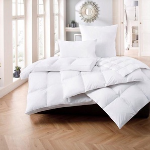 Älgdröm Daunenbettdecke Loftet, Bettdecke 135x200, 155x220 cm und weitere Größen, Füllung: 90% Daunen, 10% Federn, Bezug: 100% Baumwolle, Bettdecken, Sommer, Winter, Decke ist Made in Green zertifiziert