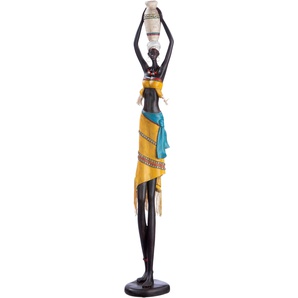 Afrikafigur GILDE Afrikanerin Auma Dekofiguren Gr. B/H/T: 13 cm x 89 cm x 16 cm, braun Weitere Figuren Skulpturen