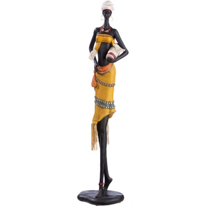 Afrikafigur GILDE Afrikanerin Auma Dekofiguren Gr. B/H/T: 15 cm x 61 cm x 12 cm, braun Weitere Figuren Skulpturen
