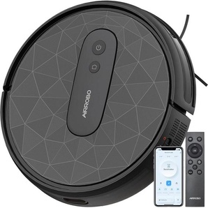 AIRROBO P20 Roboter Staubsauger 2800 Pa Starke Saugleistung Leiser Roboter-Staubsauger, Steuerung mit App/WiFi, 120 Minuten Laufzeit, automatisches Au
