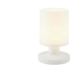 Akku-Aussen-Tischleuchte weiß - weiß - Materialmix - 20,5 cm - 13.0 | Möbel Kraft