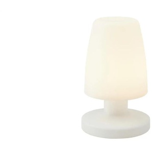 Akku-Aussen-Tischleuchte weiß - weiß - Materialmix - 20,7 cm - 13.0 | Möbel Kraft