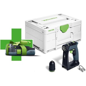 Akku-Bohrschrauber cxs 18-Basic-3,0 inkl. gratis Bluetooth Akku im Systainer - 578063 - Festool