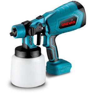 Onevan - Akku Farbsprühsystem 1000ML mit 3 Düsen für Lack/Lasur/Wandfarbe - kompatibel mit Makita 18V Akkus(ohne Akku)
