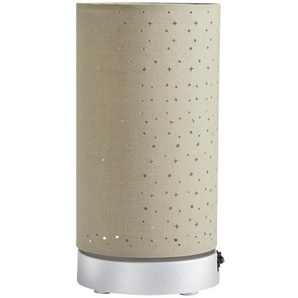 Akku LED-Tischleuchte taupe   ¦ silber ¦ Maße (cm): H: 24,5  Ø: 12.5