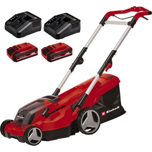 Akku-Rasenmäher EINHELL Einhell Power X-Change RASARRO 36/36 Rasenmäher rot Akku-Rasenmäher mit 2x Akku 18V3,0Ah Plus und Ladegerät