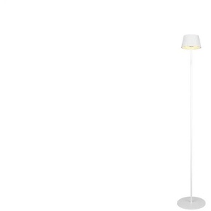 Akku-Stehleuchte - weiß - Materialmix - 13 cm - 123 cm - cm 13,0 | Möbel Kraft
