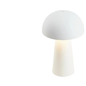 Akku-Tischleuchte 1-flammig weiß - weiß - Materialmix - 21,5 cm - 13.6 | Möbel Kraft
