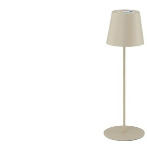 Akku-Tischleuchte - beige - Materialmix - 36 cm - 10.5 | Möbel Kraft
