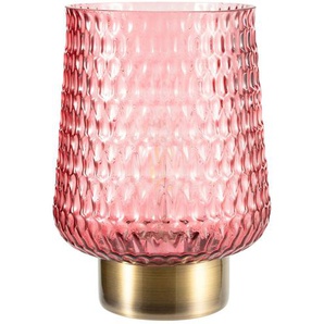 Mobile-Tischleuchte, Glas rosa, groß - rosa/pink - Materialmix - 21 cm - [15.5] | Möbel Kraft