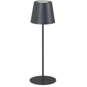 Akku-Tischleuchte - grau - Materialmix - 36 cm - 10.5 | Möbel Kraft